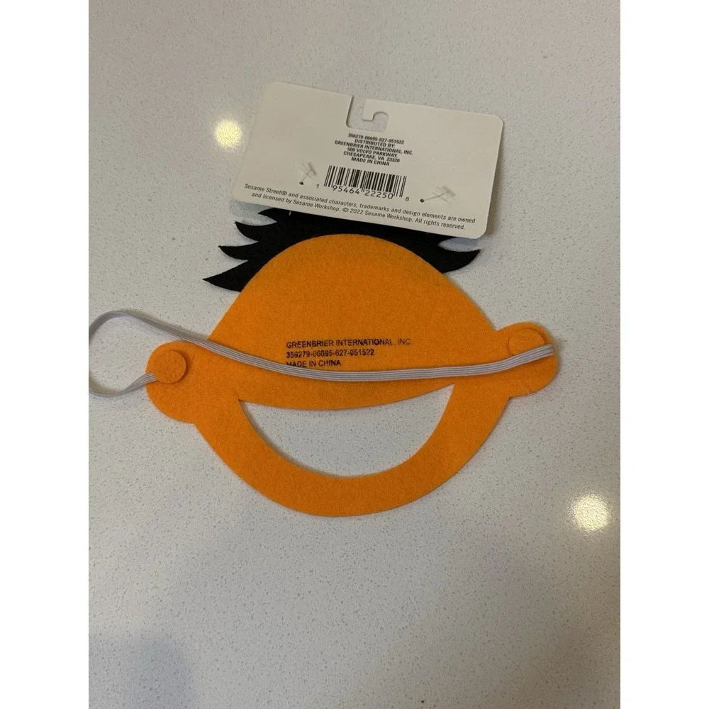 Sesame Street‎ Character Felt Masks Set Of 4 New Oscar Big Bird Burt Ernie